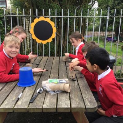 This afternoon Birch class discussed what is needed for a plant to grow.