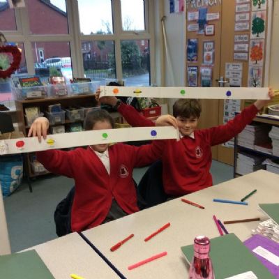 Creating our solar systems in our pockets helped Beech class to understand the distance between the planets and the Sun.