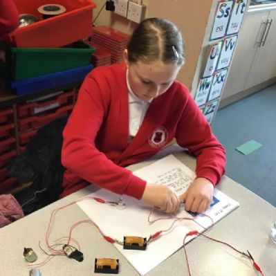 KS2 made electrical circuits and then investigated how altering the number of bulbs and cells affected the circuit.