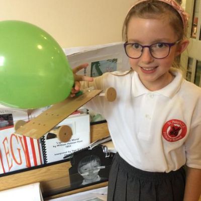 We put what we had learnt about the power of air into action.