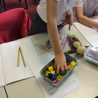 Investigating and measuring hand spans.