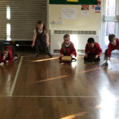 We used different types of paper to make fish. We found out that the air made the fish move.