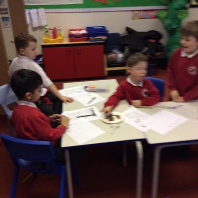We tried to decide rock types using chocolate.