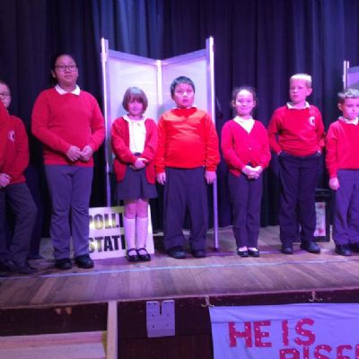 The winners are announced in assembly.