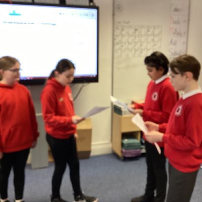 Fight scene read through and insult match.