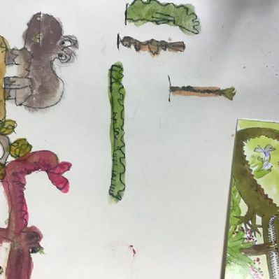 In Elder, we worked as a team to explore the work of Quentin Blake.
