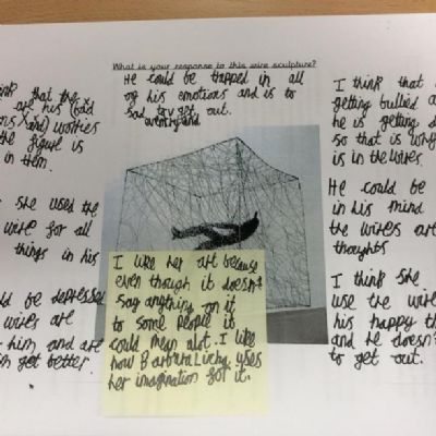 Year 5 RESPONDING TO A CONTEMPORARY FEMALE SCULPTOR'S WORK IN SKETCHBOOKS
