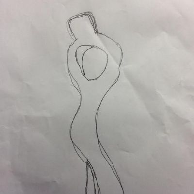 3 pupils were inspired to sketch more Henry Moore forms at home!