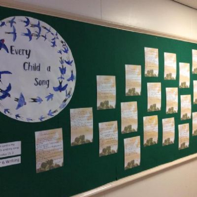 Oak Class have read ‘Every a Child a Song’ this book has inspired us to write poems and we have drawn swallows to represent our own songs.