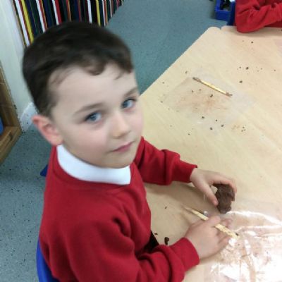 KS1 used clay to create a penguin