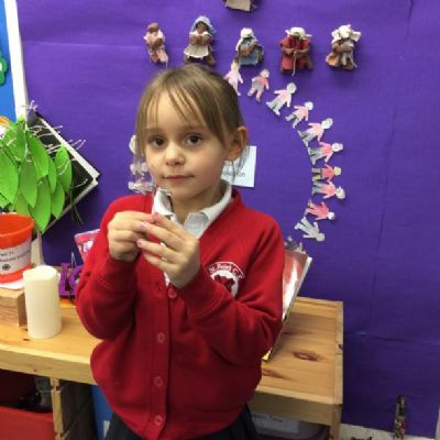 Class 3 have been learning about Easter symbols. The children used wire to create crosses.