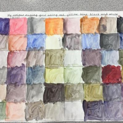 Colour mixing challenge using
