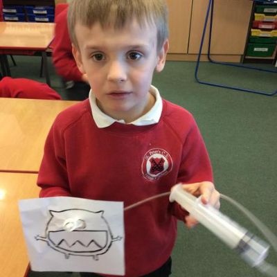 Exploring Pneumatics with Moving Monster Eyes!