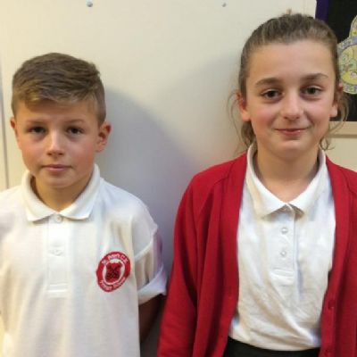 Sports council representatives, Connor and Chloe